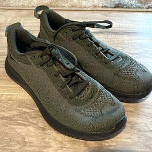 HOKA one one army green HUPANA FLOW sneakers